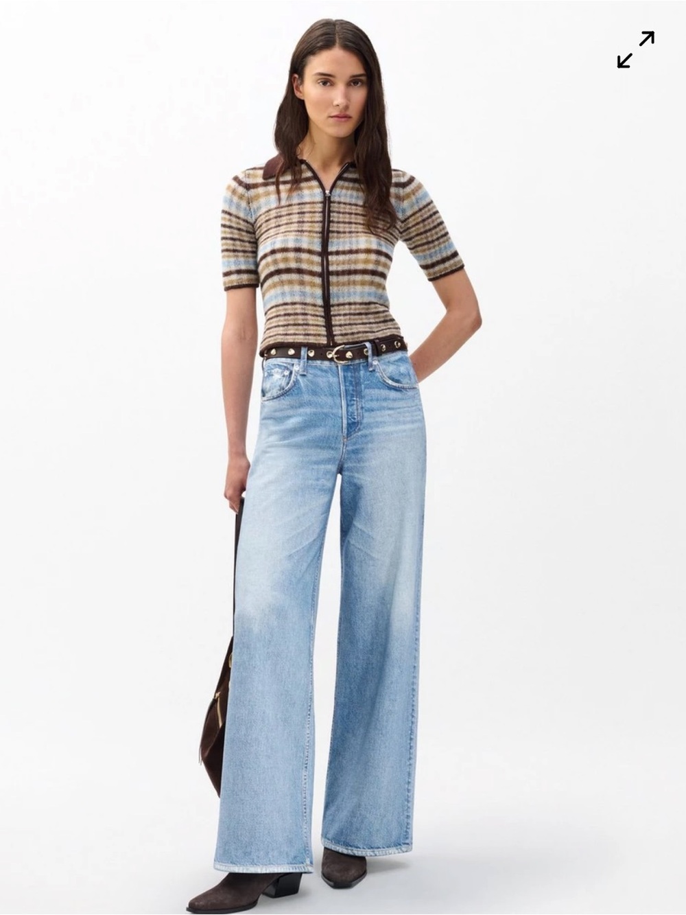 NWT Rag & Bone Miramar Terry Sofie Wide Pant in Raily; Size 24